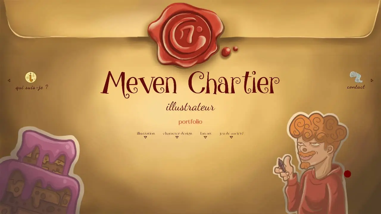 Site de Meven Chartier Version 1